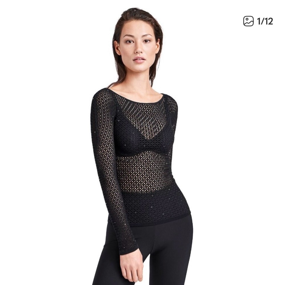 Wolford long sleeve top with crystals